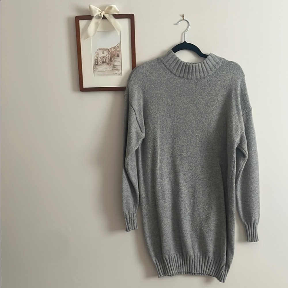 Cozy Gray Knit Sweater